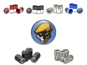 Tires Valve Caps for Bikes Glossy Edition